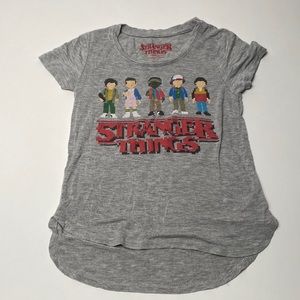 STRANGER THINGS XS HI LOW SHIRT